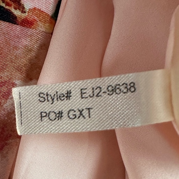 NWT Eliza J. Pleated Floral Drape Halter Sheath Dress - Picture 12 of 12